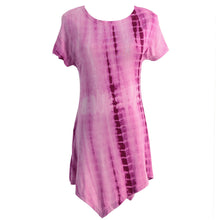 Harajuku Women Oversize T-shirt Tie Dyed Tunic Tee Shirt Femme Asymmetric Hem Short Sleeve Casual Ropa Camisas Femininas