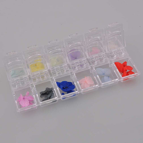 12 ColorsSet 3D Nail Art Dried Flower DIY Preserved Flower Charms Design DIY Decoration icure Tips