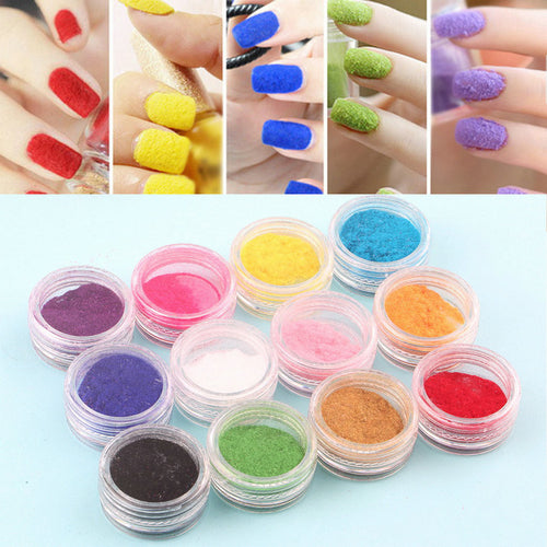 12 Mix Colors Acrylic Powder Nail Art Dust Powder Decoration for Nail Powder