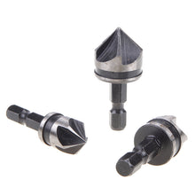 3pcs 12mm 16mm 19mm Countersink Bore Set 1/4" Hex Shank Wood Plastic Chamfer Bit 82676
