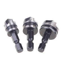 3pcs 12mm 16mm 19mm Countersink Bore Set 1/4" Hex Shank Wood Plastic Chamfer Bit 82676
