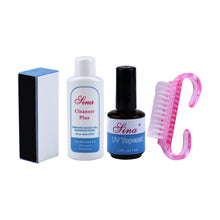 9W Dryer Lamp Tube UV Gel Kit Brush Buffer Guides Toe Seperator Glitter Powder Liquid Tools Nail Tips Glue DIY Kit