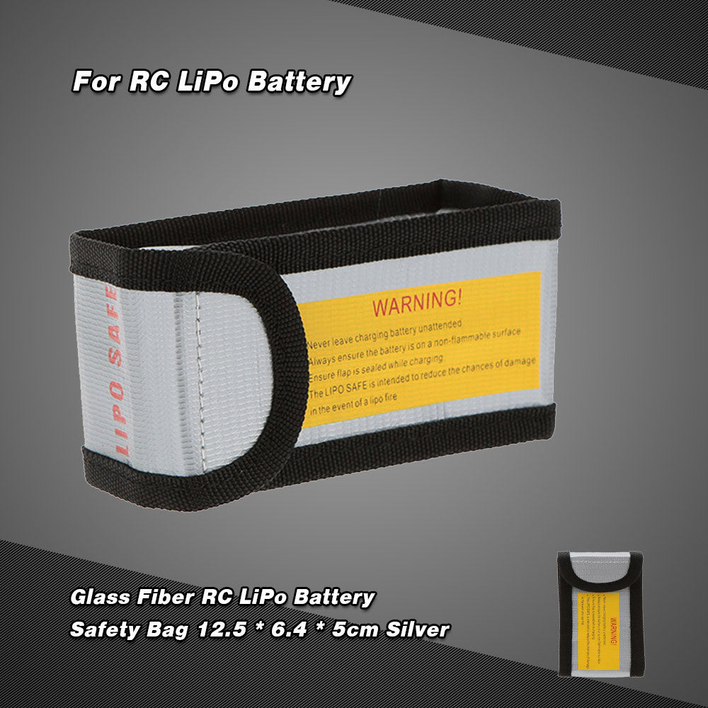 RC Part Glass Fiber RC LiPo Battery Safety Bag Safe Guard Charge Sack 12.5 * 6.4 * 5cm for RC Li-po Battery
