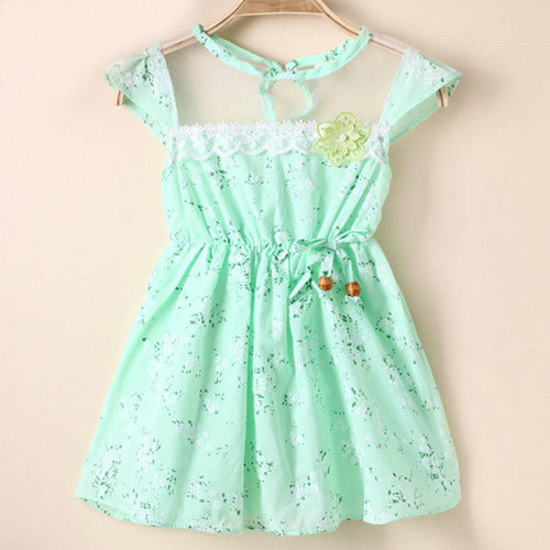 1-5Y Baby Kids Girls Lace Floral Tunic Princess Dress One-Piece Party Dresses