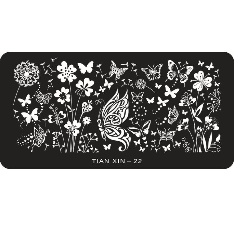 Butterfly Printing Nail Art Sticker Stamping Plates DIY Decoration For Fashion Women Girl Stemping