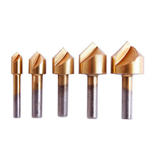 5pcs HCS Chamfering Drill Bit 90 Degree End Mill Cutter Bit Countersink Set 69208
