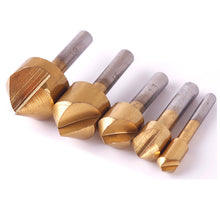 5pcs HCS Chamfering Drill Bit 90 Degree End Mill Cutter Bit Countersink Set 69208