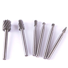 6pcs HSS Routing Router Grinding Bits Burr For Rotary Tool Dremel Bosch Mini 69340