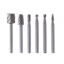 6pcs HSS Routing Router Grinding Bits Burr For Rotary Tool Dremel Bosch Mini 69340