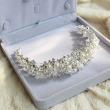 Hair Tiara Princess Rhinestone Crystal Bridal Crown Hairband Chain Tiara Vine Decoration Jewelry for Wedding Party