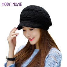 Women Beret Hat Crochet Slouch Baggy Warm Hats Women Knitted Cap Headwear New Fashion