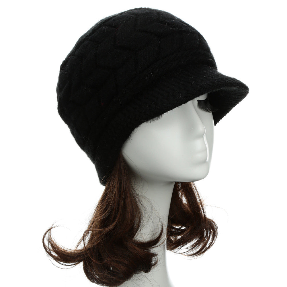 Women Beret Hat Crochet Slouch Baggy Warm Hats Women Knitted Cap Headwear New Fashion