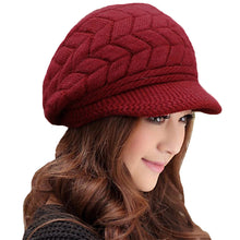 Women Beret Hat Crochet Slouch Baggy Warm Hats Women Knitted Cap Headwear New Fashion