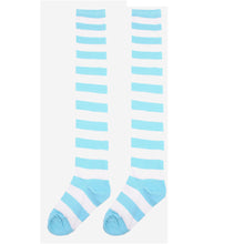 Women Girls Cute Striped Thigh High Stocking Over Knee Ladies Fashion Casual Halloween Cosplay Stockings
