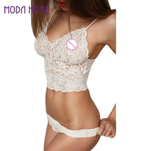 Sexy Style Women Lace Lingerie Set Sheer Corset Push Up Vest Top And Panties Set Women Underwear Suit White Intimates Sets