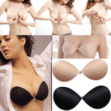 Silicone Bra Sexy Adhesive Stick On Push Up Strapless Invisible Cotton Backless Bra