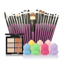 6-Color Concealer Contour Palette+20 Makeup Brush + Water Puff Puff Powder Puff Cosmetic Tools maquiagem-