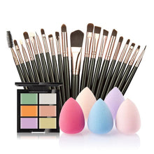 6-Color Concealer Contour Palette+20 Makeup Brush + Water Puff Puff Powder Puff Cosmetic Tools maquiagem-