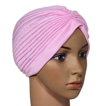 Indian Cap Pleated Headwrap Turban Stretchy Band Hats for Women Cloche Chemo Hijab Beanies NEW
