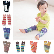 Infant Cute Baby Toddler Girls Boys Warm Leg Warmers Legging Striped Socks Cartoon PY