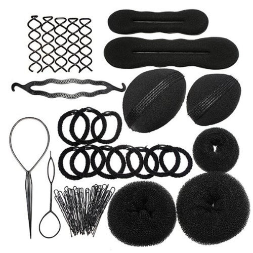 1 Set DIY Elastic Clamping Hairstyle Entrainment Tied Hair Weaving Hairstyle Braid Maintenance Tools