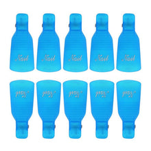10pc Nail Art Polish Lacquer Easy Remover Soak Off Cap Clip Magic UV Gel Nail Polish Remover Wrap Tools