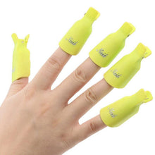10pc Nail Art Polish Lacquer Easy Remover Soak Off Cap Clip Magic UV Gel Nail Polish Remover Wrap Tools