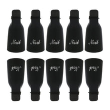 10pc Nail Art Polish Lacquer Easy Remover Soak Off Cap Clip Magic UV Gel Nail Polish Remover Wrap Tools