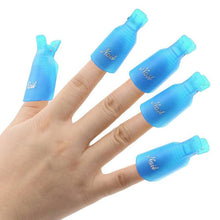 10pc Nail Art Polish Lacquer Easy Remover Soak Off Cap Clip Magic UV Gel Nail Polish Remover Wrap Tools