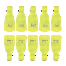 10pc Nail Art Polish Lacquer Easy Remover Soak Off Cap Clip Magic UV Gel Nail Polish Remover Wrap Tools