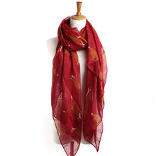 Lady Soft Scarves Womens Long Cute Fox Print Scarf Wraps Shawl