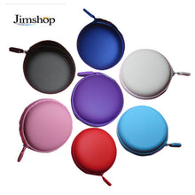 Colourful Portable Mini Round Hard Storage Case Bag for Earphone Headphone SD TF Cards Keys