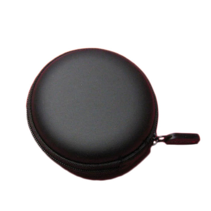 Colourful Portable Mini Round Hard Storage Case Bag for Earphone Headphone SD TF Cards Keys