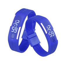 Women men Korean Popular Students Watch Mens Womens Rubber LED Date Sports Digital Bracelet Wrist Watch Gifts