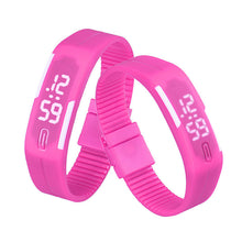 Women men Korean Popular Students Watch Mens Womens Rubber LED Date Sports Digital Bracelet Wrist Watch Gifts