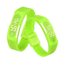 Women men Korean Popular Students Watch Mens Womens Rubber LED Date Sports Digital Bracelet Wrist Watch Gifts