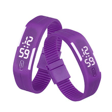Women men Korean Popular Students Watch Mens Womens Rubber LED Date Sports Digital Bracelet Wrist Watch Gifts