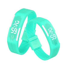 Women men Korean Popular Students Watch Mens Womens Rubber LED Date Sports Digital Bracelet Wrist Watch Gifts