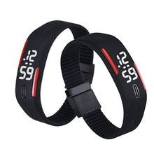 Women men Korean Popular Students Watch Mens Womens Rubber LED Date Sports Digital Bracelet Wrist Watch Gifts