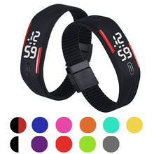 Women men Korean Popular Students Watch Mens Womens Rubber LED Date Sports Digital Bracelet Wrist Watch Gifts