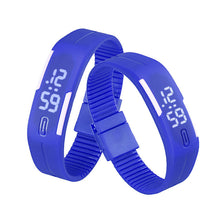 Women men Korean Popular Students Watch Mens Womens Rubber LED Date Sports Digital Bracelet Wrist Watch Gifts