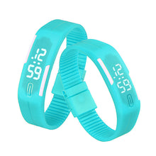 Women men Korean Popular Students Watch Mens Womens Rubber LED Date Sports Digital Bracelet Wrist Watch Gifts