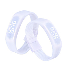 Women men Korean Popular Students Watch Mens Womens Rubber LED Date Sports Digital Bracelet Wrist Watch Gifts