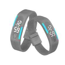 Women men Korean Popular Students Watch Mens Womens Rubber LED Date Sports Digital Bracelet Wrist Watch Gifts