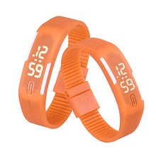 Women men Korean Popular Students Watch Mens Womens Rubber LED Date Sports Digital Bracelet Wrist Watch Gifts