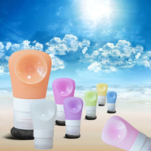 Makeup Refillable Bottles 38ml/60ml/90ml Travel Packing Ssilicone Press Bottles Set Lotion Shampoo Bath Container
