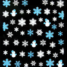 Xmas 3D Nail Art Stickers Decals Decorations Snowflake Bows Snowman Design DIY Decoration Xmas Gift
