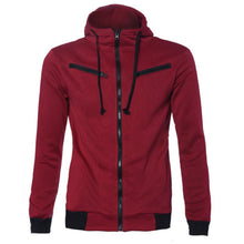 Details Men's Stylish Slim Fit Warm Hooded Sweatshirt Zipper Coat Jacket Outwear