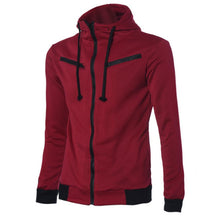 Details Men's Stylish Slim Fit Warm Hooded Sweatshirt Zipper Coat Jacket Outwear