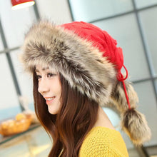 Women Fur Cap Warm Hats Girl Knitting Caps Ladies Beanie Wool Hat Fast Shipping